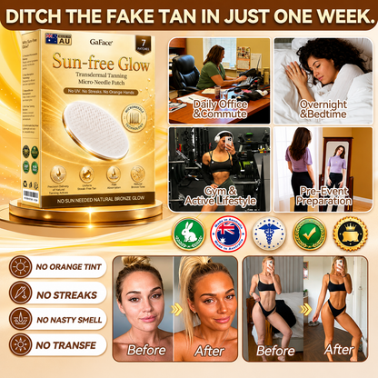 ✨👍𝗚𝗮𝗳𝗮𝗰𝗲® Sunless Natural Glow Transdermal Tanning Micro-Needle Patch