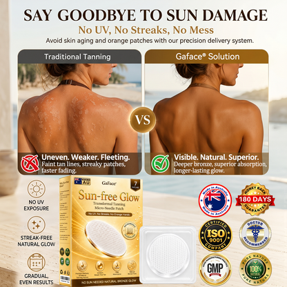 ✨👍𝗚𝗮𝗳𝗮𝗰𝗲® Sunless Natural Glow Transdermal Tanning Micro-Needle Patch