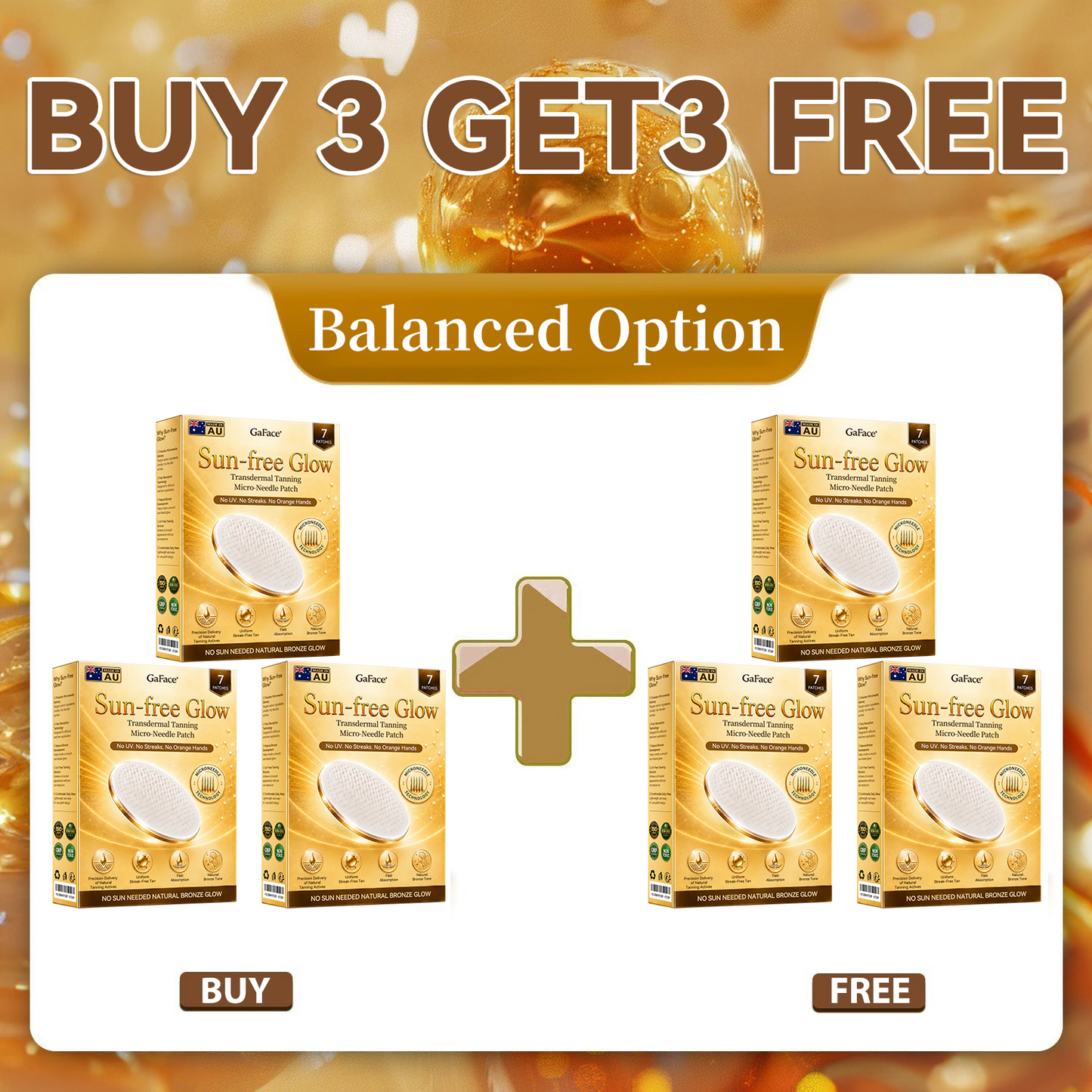✨👍𝗚𝗮𝗳𝗮𝗰𝗲® Sunless Natural Glow Transdermal Tanning Micro-Needle Patch