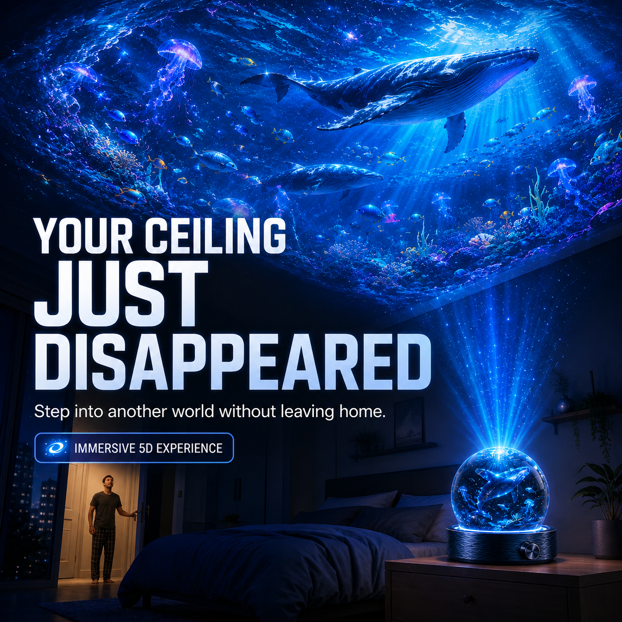 🎁🎁SCNDR® 360° Smart Holographic Projector (HD Smart Dynamic 5D)