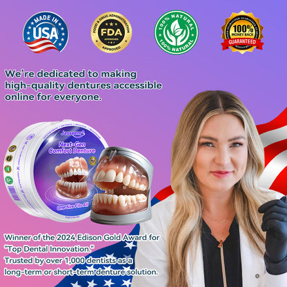 𝐉𝐚𝐬𝐬𝐞𝐞𝐦® Latest Premium Comfort Dentures🏆 (High-End Dentures, Easy to Wear - Limited Time 70% Discount)🔥