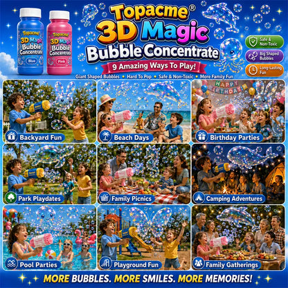 Topacme® 🔫🔫Super 3D Magic Bubble Concentrate —— Animal & Ocean Fantasy Theme