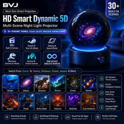 🎁🎁SCNDR® 360° Smart Holographic Projector (HD Smart Dynamic 5D)