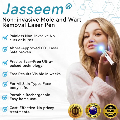 𝐉𝐚𝐬𝐬𝐞𝐞𝐦® Medical-Grade Laser Pen 🚚🎁(Powered by CO₂ laser technology – effectively removes moles, warts, skin tags, pigmentation marks, and other skin imperfections)