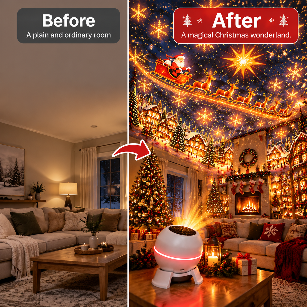 Official Store | 🌟🌟 SCNDR® Smart Holographic Projector (HD Smart Dynamic 5D)