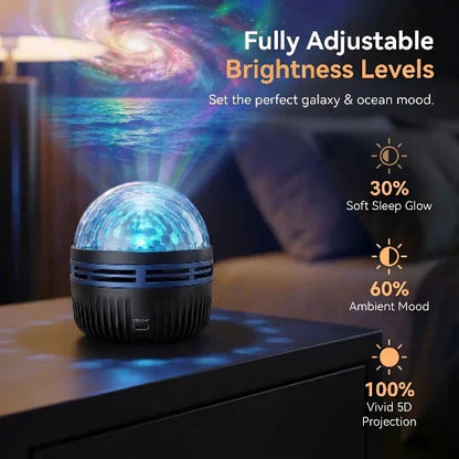 🐬🤑 𝓢𝓒𝓝𝓓𝓡® 360° Smart Holographic Starry Sky Projector (HD Smart Dynamic 5D)