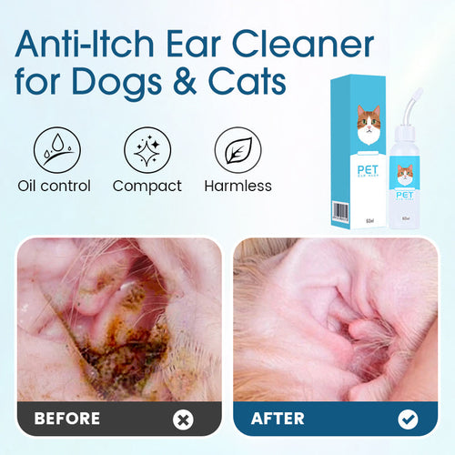 Official Store💕 Advanced Anti-Itch Ear Cleaner for Dogs & Cats